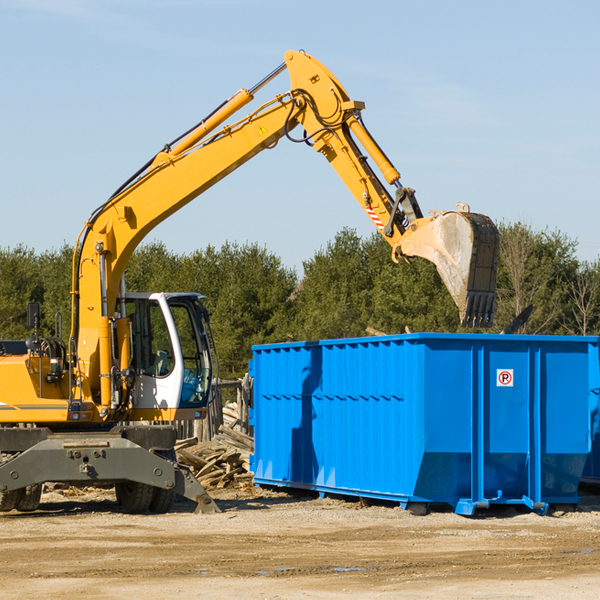 what size residential dumpster rentals are available in Timbercreek Canyon TX